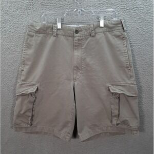 Perry Ellis Shorts Mens 36 Gray Cottons Cargo Preppy Workwear Outdoors Skater *